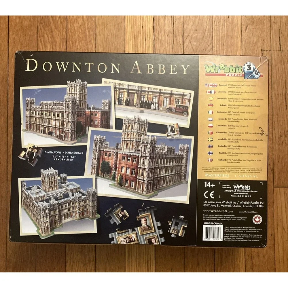 Downton Abbey Wrebbit 3D Puzzle 890 Foam Back Pieces 2019 SEALED NEW